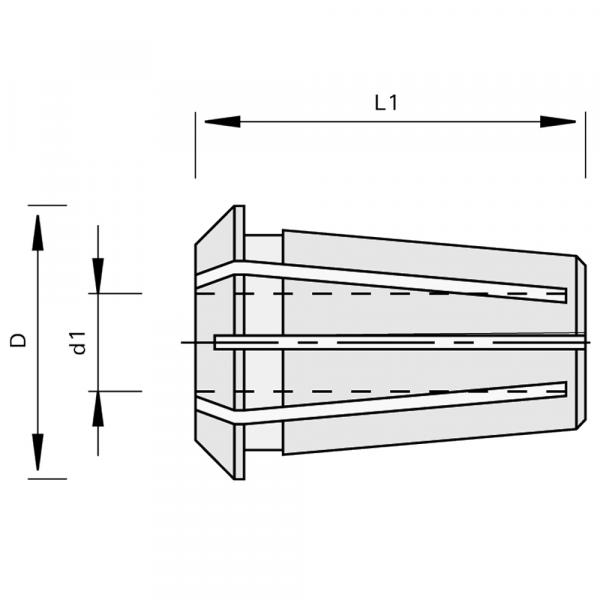 Stehle Präzisions-Spannzangen-430E/ER25 181987 Zeichnung